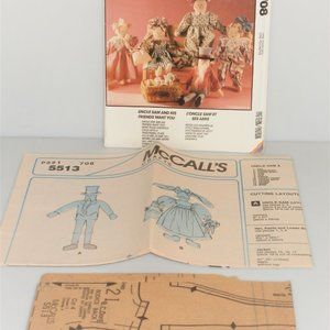 1991 McCall's Crafts UNCLE SAM HIS FRIENDS McCall's Pattern #708 Sewing Pattern